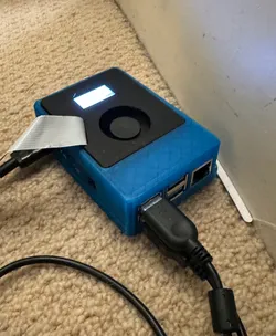 Lid for 30x30 fan, OLED, and PiCamera Cable, for modular RPi Case