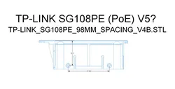 Modular 1U Relay Rack Mount for TP-Link TL-SG108PE