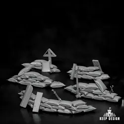 Sandbag Barricades Set
