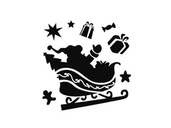 Santa stencil 13