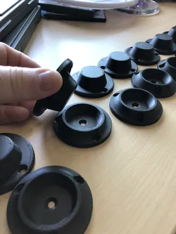 stackable box feet and feet receivers