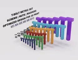 T-Bolt Metric Set M3 M4 M5 M6 M8 M10