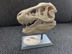 T-Rex base with footprint (Remixed to be two pieces)