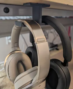 Underdesk Headphone Storage Hanger