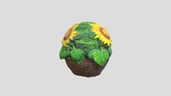 Van Goghs Sunflower, Flower Basket