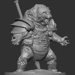 Werebear Fighter Barbarian Warrior Monster DND RPG