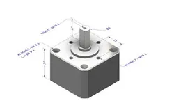 Cosmetic model TS42 cycloidal reducer (for NEMA 17)