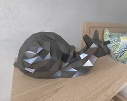 Digital Art STL Descărcare - Melc Lowpoly Low poly - RandomThings