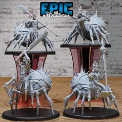 Drider Lich Lord Set / Dark Elf Spider Warrior / Drow Abomination / Huge Cave Arachnid / Elven Creature / Ancient Elvish Beast