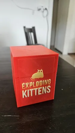 Exploding Kittens Box Front Plate (Hueforge)