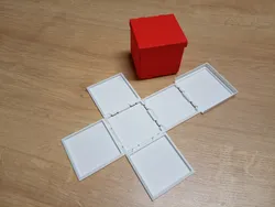 Foldable hinged gift box