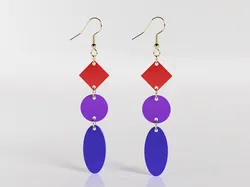 Geometric design earrings