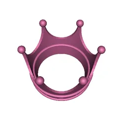 gratuită de Jewelry & Accessories STL Descărcare - Coroană cu fund plat - user4873847304