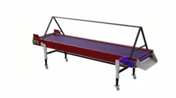 Industrial Roller Conveyor Sorting and Transfer System