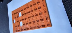 Japanese Katakana Stencil