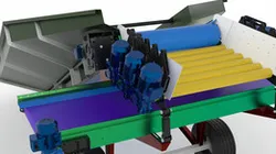 Mobile Material Feeding Hopper with Conveyor Transfer System