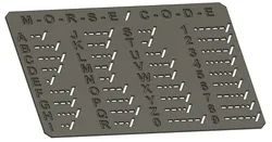 Morse code template