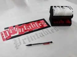 Movable Type Stencil - Engravers Old English