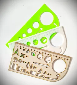 Multiple-use Multiple-material Drawing Stencil