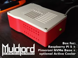 Raspberry Pi 5 NVMe case (with Pimoroni NVMe Base board)