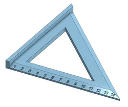 Speed square 45° and 90°  (Metric)
