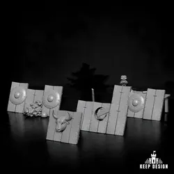 Sultanate Wooden Barricades Set