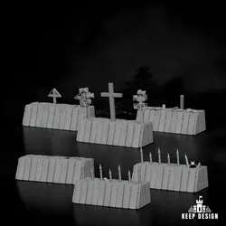 Trenches Set 6pcs long segments