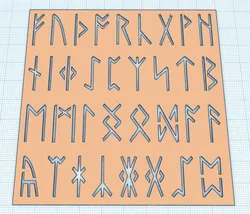 Viking Runes Template