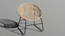 Wicker Chair Low Poly (Free Download)