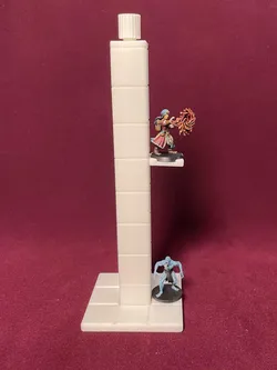 Adjustable Combat Riser/Flight Stand for Tabletop RPG Miniatures - No Supports Needed