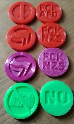 FCK AFD NO AFD FCK NZS Einkaufswagenchips