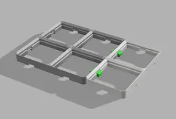 Gridfinity clip together baseplates