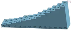 M3 M4 machine screw gauge (including flat head screws)