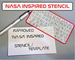 'Nasa' Inspired Stencil / Letter Template