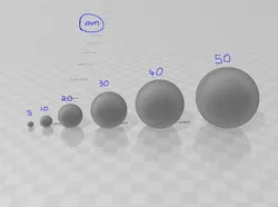 Range of Balls - 5mm to 50mm