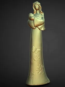 Sculptures & Artworks STL Download - mother holding baby  mothers dayby celticverse