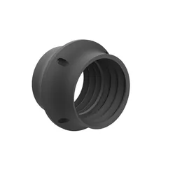 Straight two-piece 76mm semi-rigid hose fitting