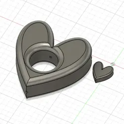 3D printer bestanden | 3MF | Moving heart pendant