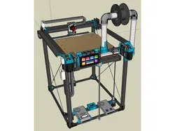 AmBot CoreXY Large Format 3D Printer with triple Z Auto Leveling