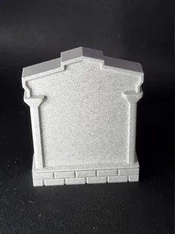 Blank tombstone