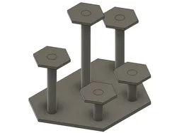 Collection Figure Display Stand || Figurine Display Stand || Hex Style Figure Stand