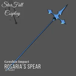 Cosplay STL Download - Rosaria Spear 3D Model Genshin Impactby StarFall Cosplay