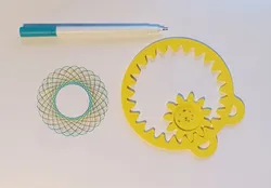 Cycloid drawing machine