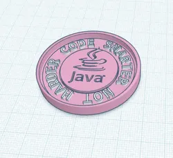 Fișiere pentru imprimante 3D | Fișier 3MF | Coffe Coaster with Java Logo