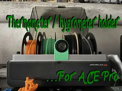 Fișiere pentru imprimante 3D | Fișier 3MF | Thermometer / hygrometer holder for ACE pro (diameter 41.5mm