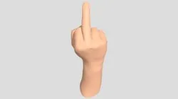hand middle finger