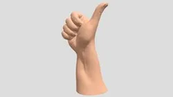 hand thumbs up 3D print model