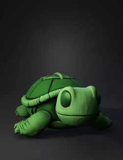 I want to generate a chameleon model The turtle should be the same gr