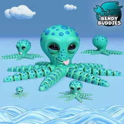Octopie Playful Octopus / Squid Articulated / Print-in-Place Creature / Cute Tentacle Beast / Underwater Animal / Water Monster / Fantasy World