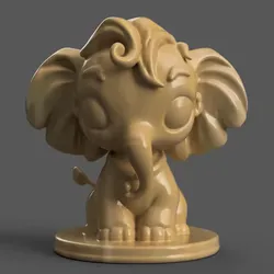 Other STL تنزيل - Cute Baby Elephant 3D Decor – Perfect for Desk or Table - HIve